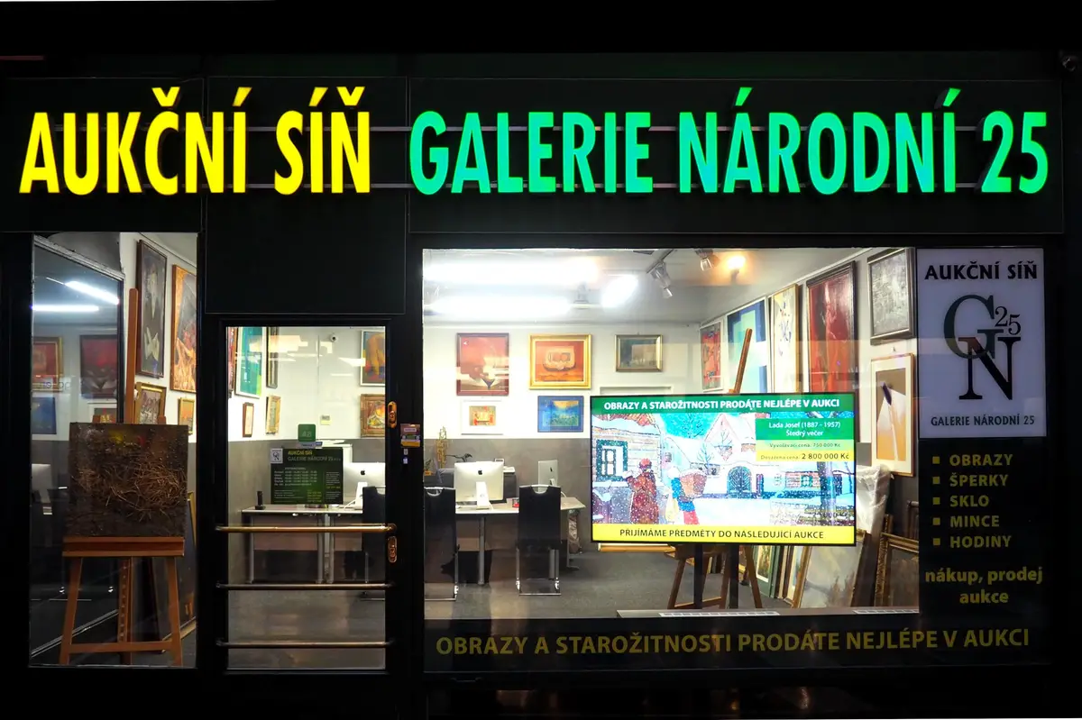 Aukční síň Galerie Národní 25